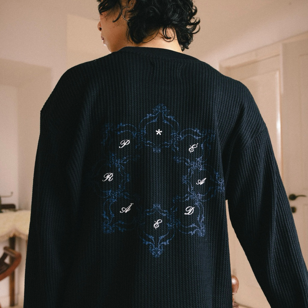 Jual Praedae Studio - Runes Waffle Black Longsleeve | Shopee Indonesia
