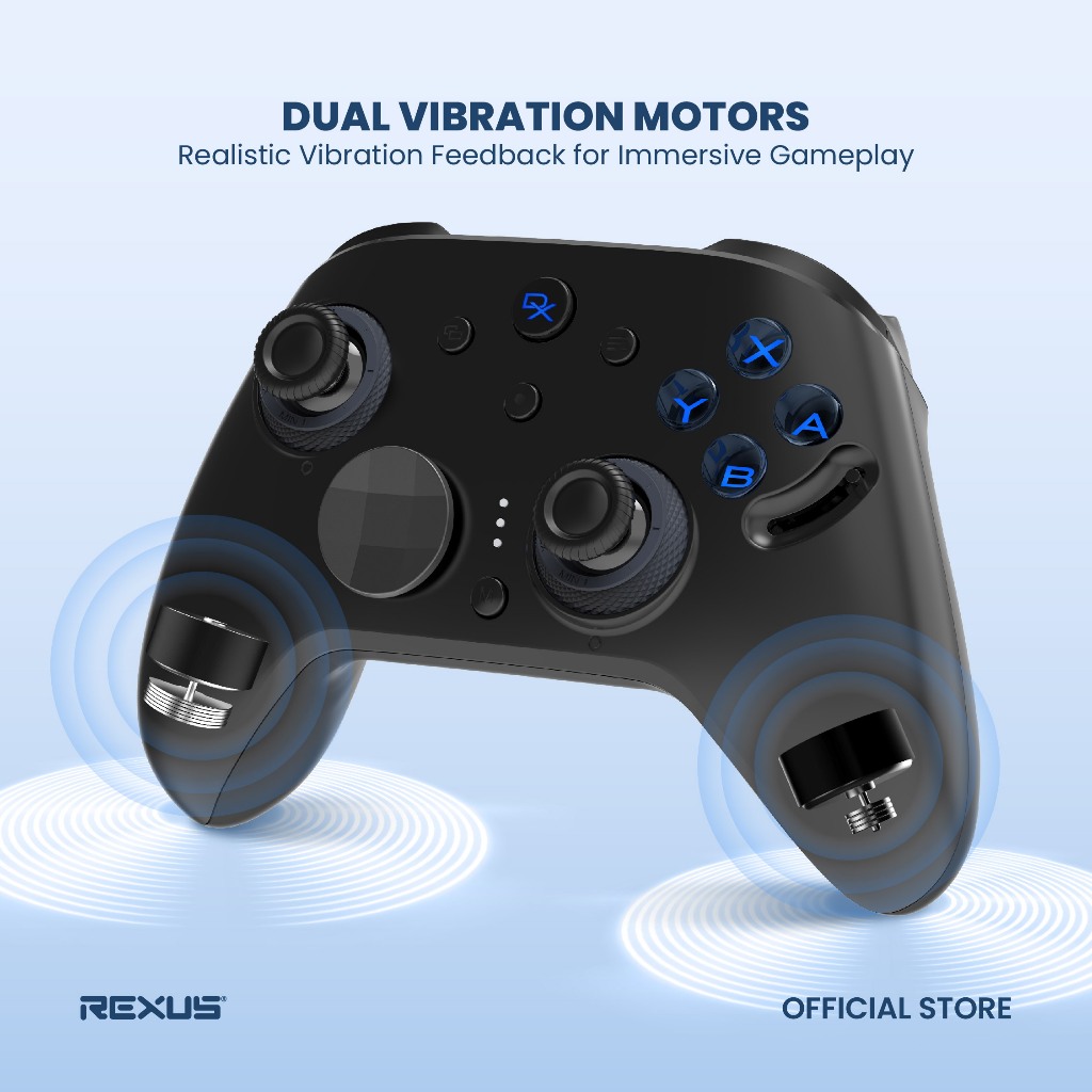 Rexus Daxa Ezoth AX10 Gamepad Wireless Gaming Controller - Adjustable TMR Joystick & Swappable ABXY (8)