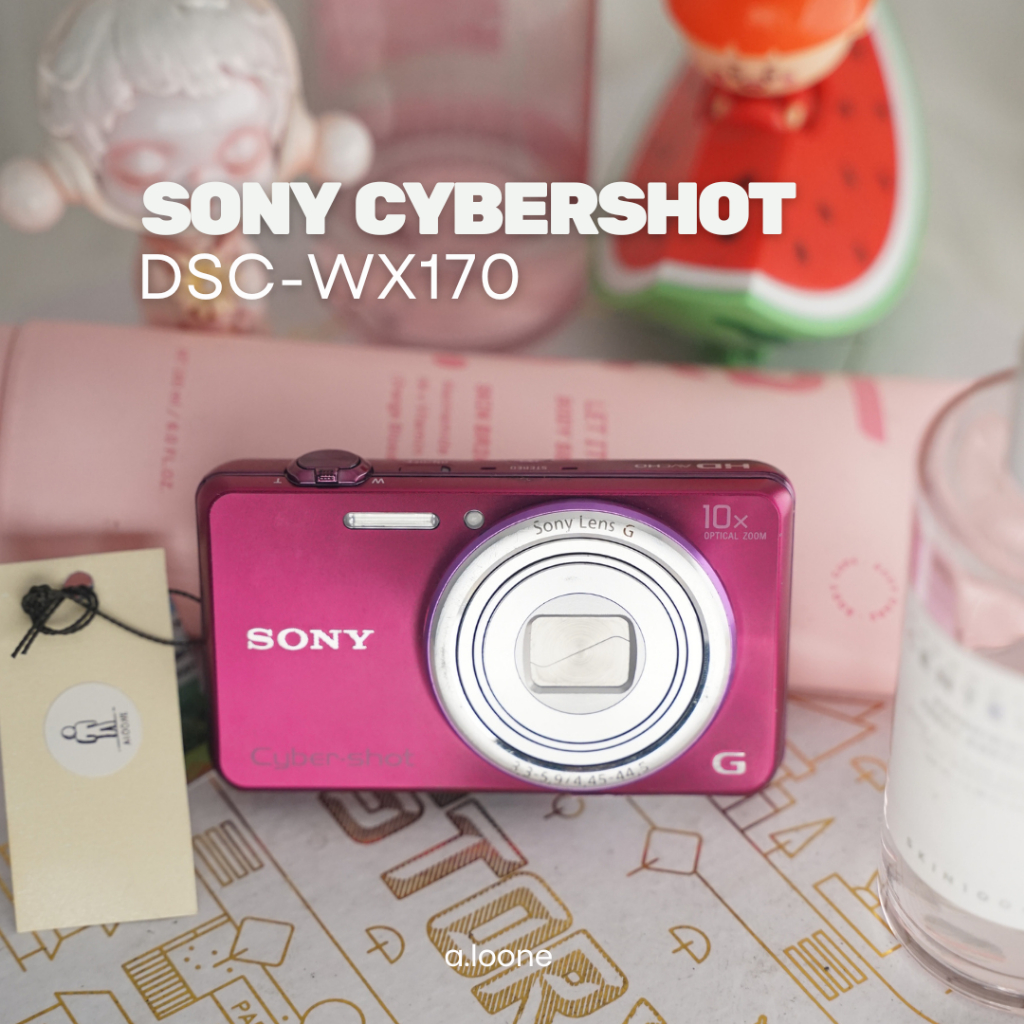 Jual SONY CYBER-SHOT DSC-WX170 PINK DIGICAM — KAMERA POCKET SLIM
