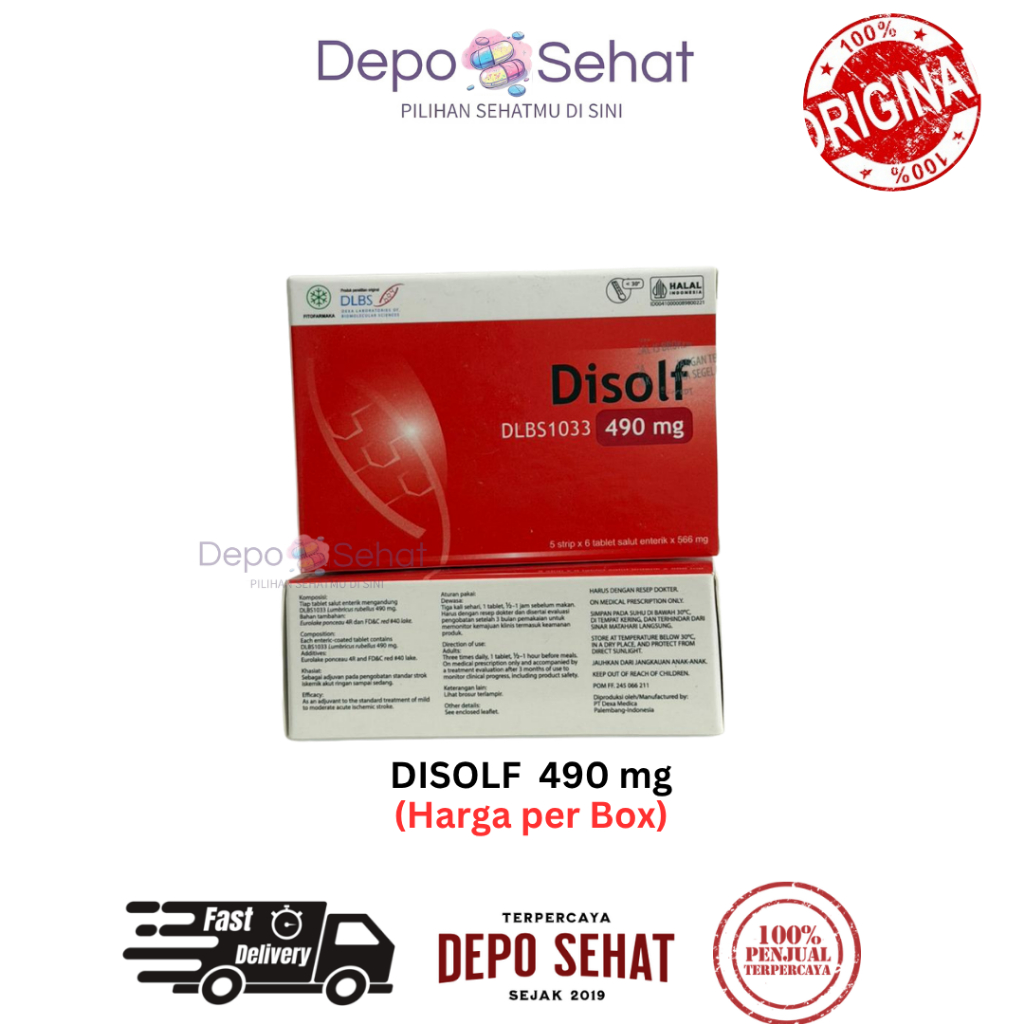 Jual DISOLF TABLET 490MG 1 BOX | Shopee Indonesia