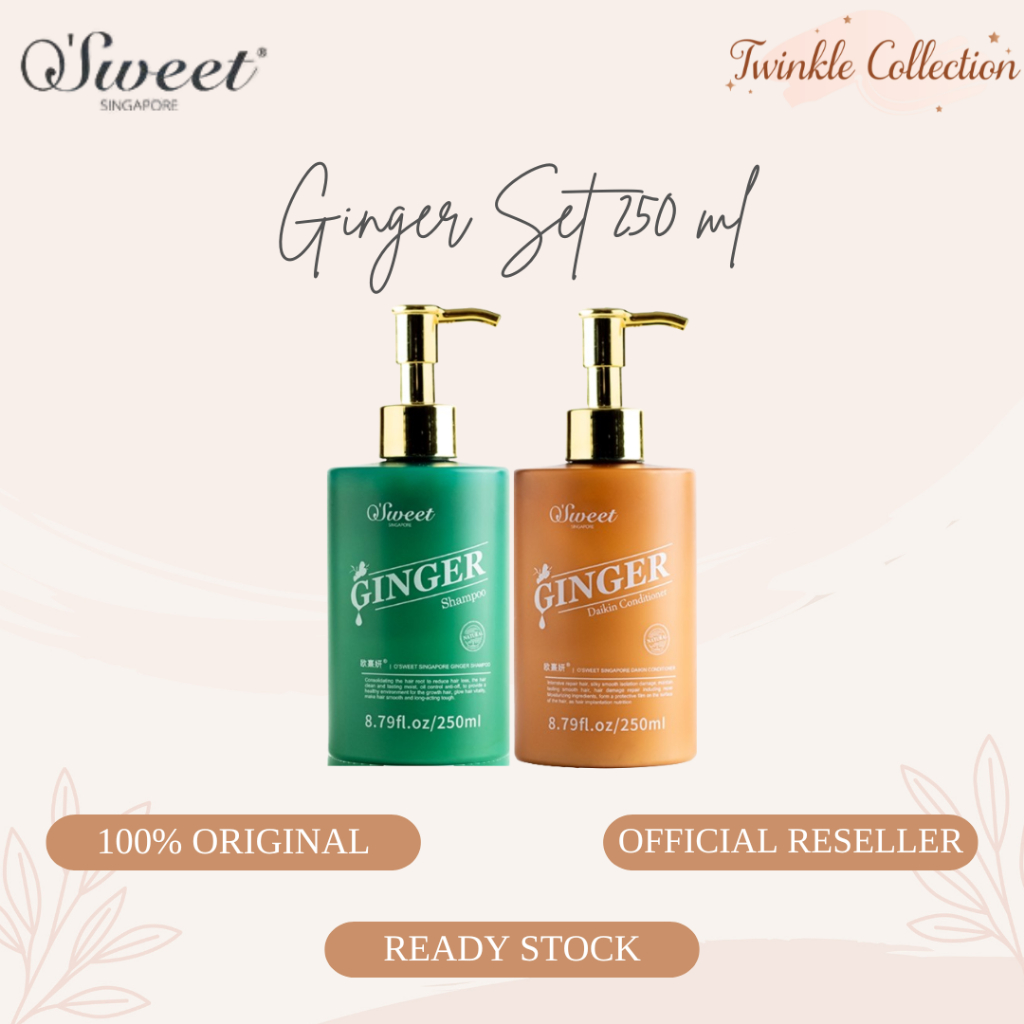 Jual O'Sweet Singapore Ginger Shampoo & Daikin Conditioner Ukuran 250ml ...