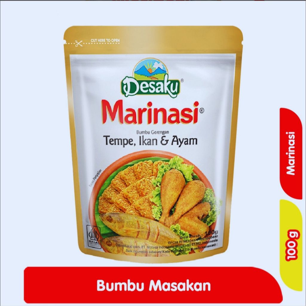 Jual Desaku marinasi bumbu gorengan tempe , ikan & ayam 100gr