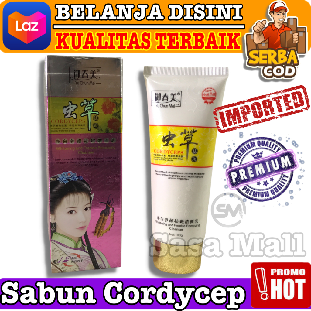 Cordyseps Yu Chun Mei Facial Cleanser Isi 100ml Original 100% Import Face Wash Sabun Wajah Whitening