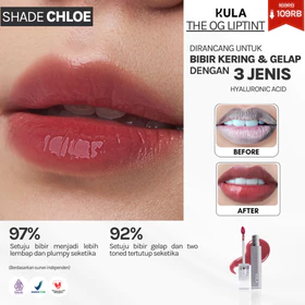 KULA The OG Liptint Shade Chloe I Liptint Untuk Bibir Kering Dan Gelap Liptint Glossy Gloss