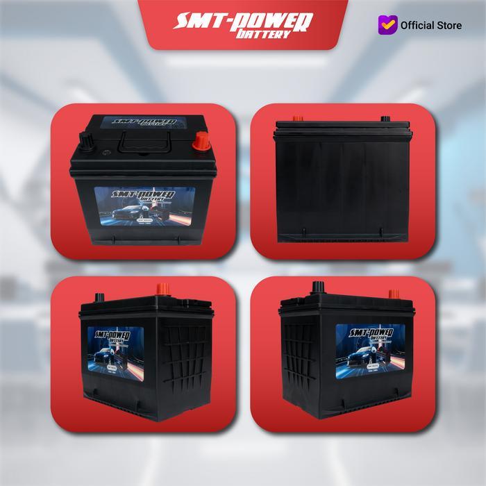 Jual SMT Power Battery Aki Mobil 12 Volt 60 Ah SMF55D23L Baterai Kering ...