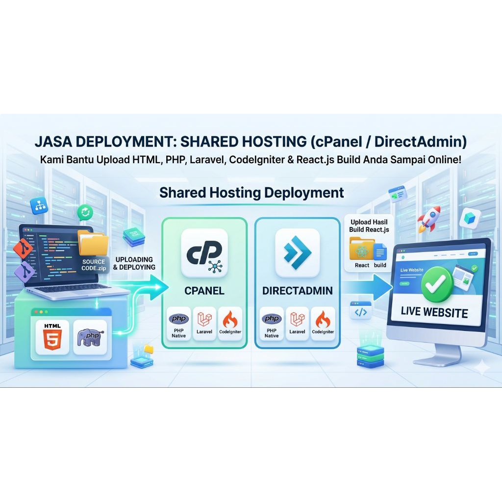 Jasa Upload & Deploy Website ke Hosting / Cloud - SHARED HOSTING