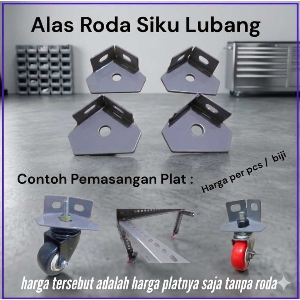 Jual Kaki Besi , Besi Siku Rak , dudukan roda, tapak kaki rak, plat ...