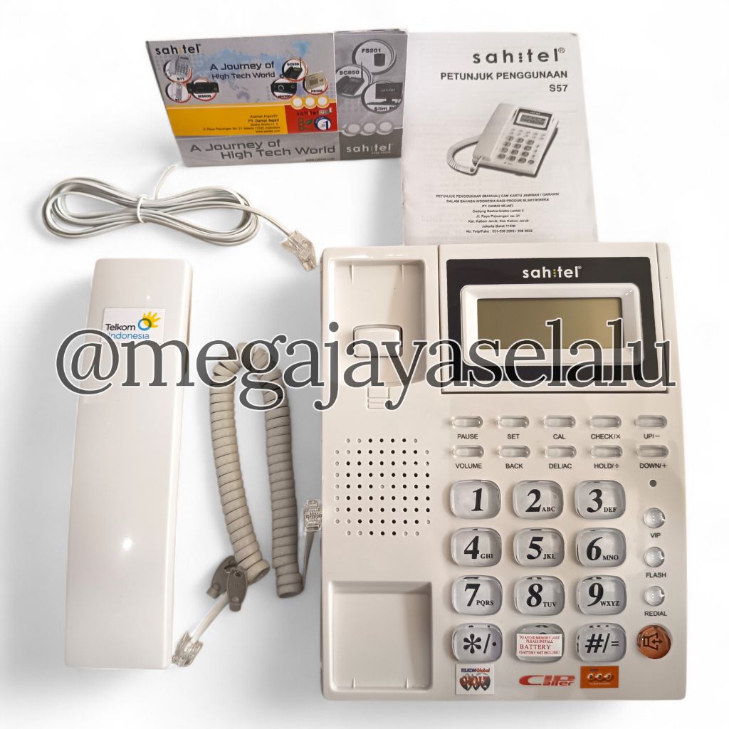 Jual Telepon Kabel Kantor/Rumah Sahitel S-57 (PUTIH) | Shopee Indonesia