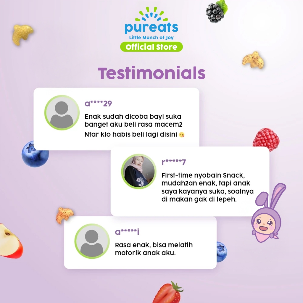 Jual Pureats Omega Puffs - Snack Makanan Bayi Rasa Buah Camilan Sehat ...