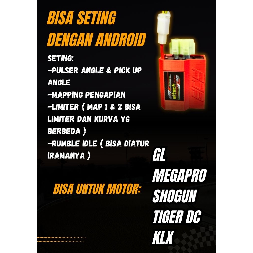 Jual CDI PROGRAMMABLE MEGA PRO,GL,SHOGUN,TIGER DC,KLX SETTING PAKAI HP ...