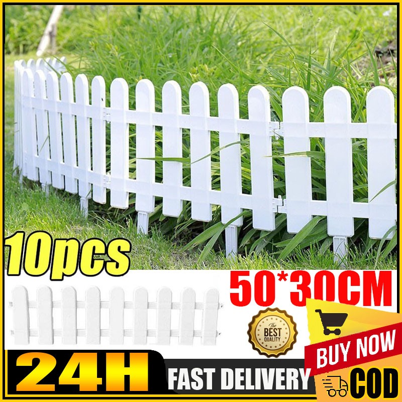 Jual {COD}Pagar kebun/Pagar Plastik PVC Putih Masuk Gerbang Dekorasi ...