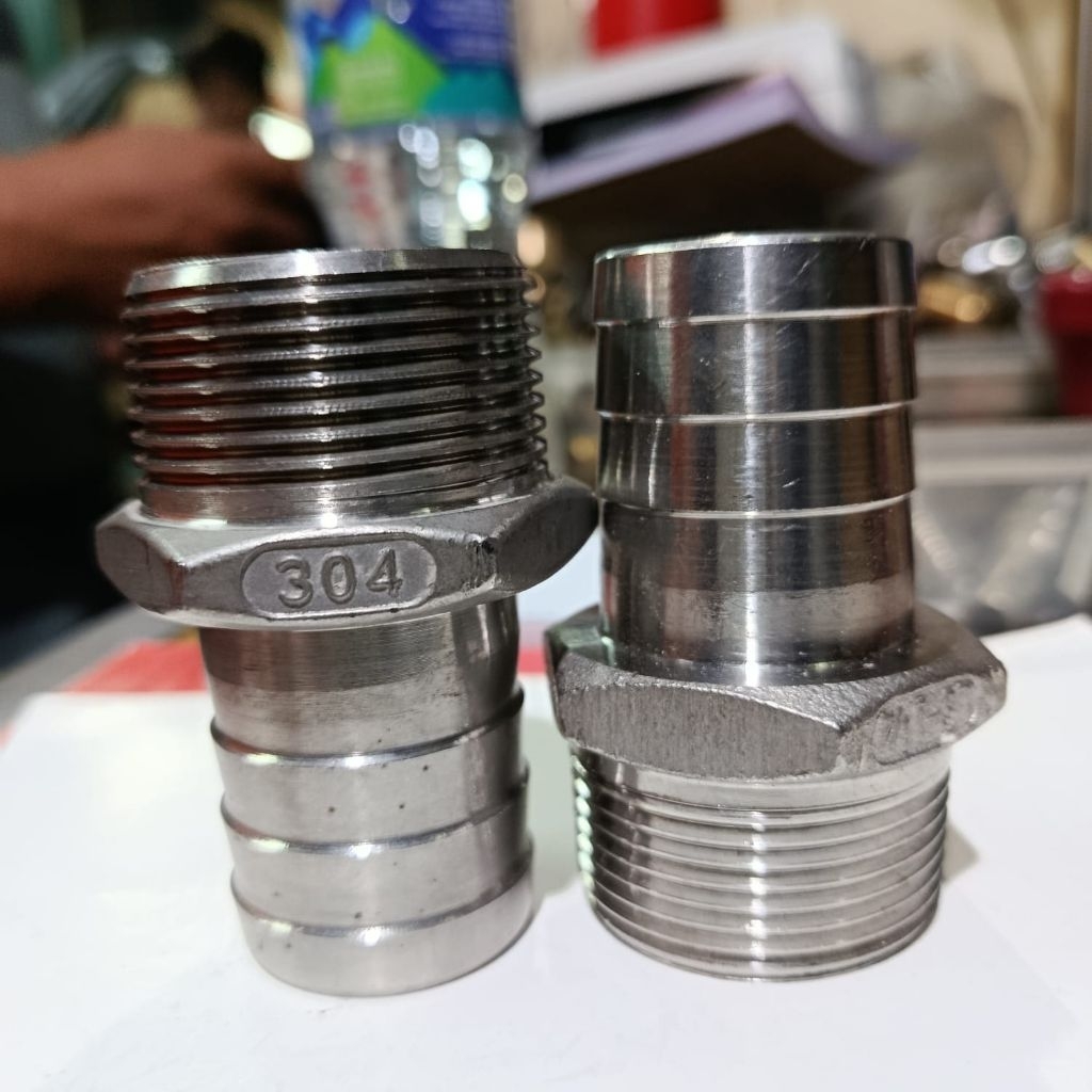 Jual Hose nepel/nepel selang stainless steel 304 drat 1¼