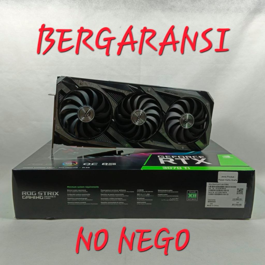 Jual VGA NVIDIA GEFORCE RTX 3070Ti 8GB GDDR6X 3070 Ti GPU Graphic Card ...