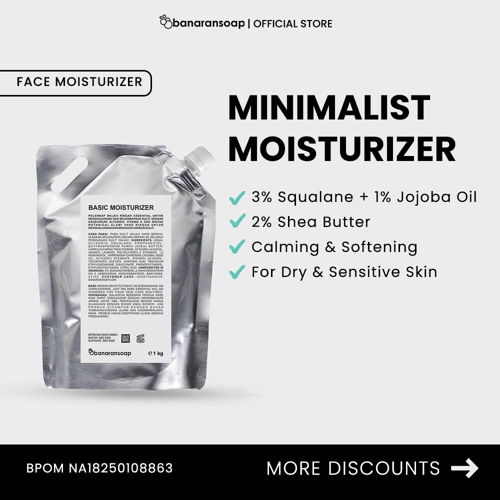 Jual Basic Moisturizer - Bulk Size 1kg | For Dry & Sensitive Skin ...