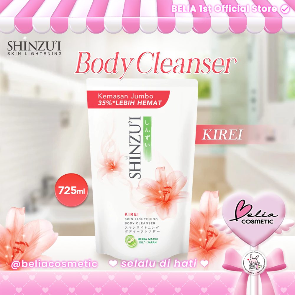 [ BELIA ] SHINZUI Body Cleanser Refill Jumbo 725ml | Sabun Cair Shinzu'i | Body Wash | BPOM