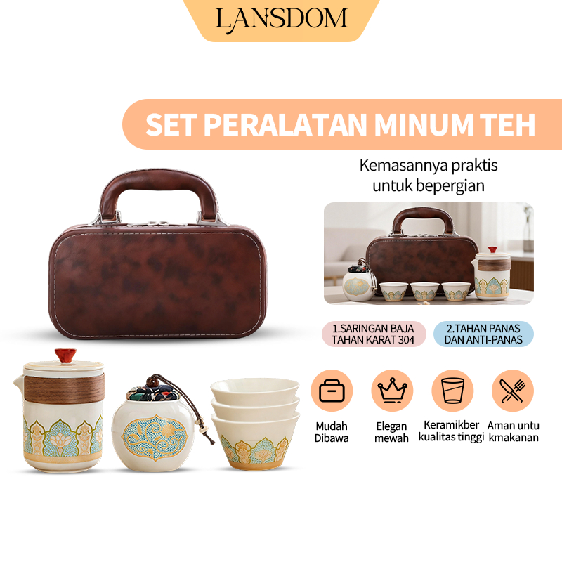 Jual 5 Pcs Tea Pot Tea Set Gift Set Premium Keramik Lengkap Hampers ...