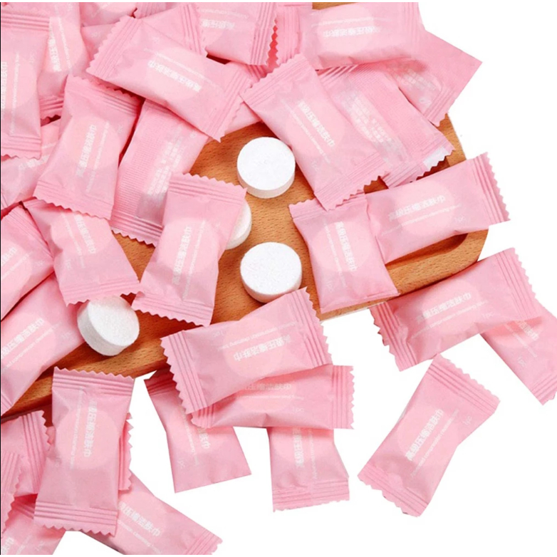Tisu Wajah Portable Ukuran 24x30cm Tisu Wajah Mini Tissue Premium Bahan Kapas Lembut Untuk Traveling