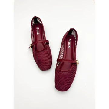 Muse Alma Mary Jane Flat Shoes Wanita – Nyaman Dipake Seharian Anti Gerah Ringan Empuk Garansi