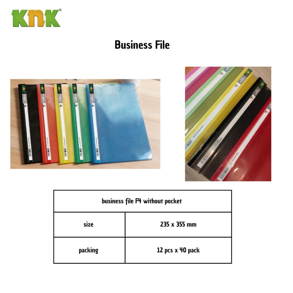 Jual KNK Business File Folio F4 – Map Dokumen Warna-warni Kuat & Tahan ...
