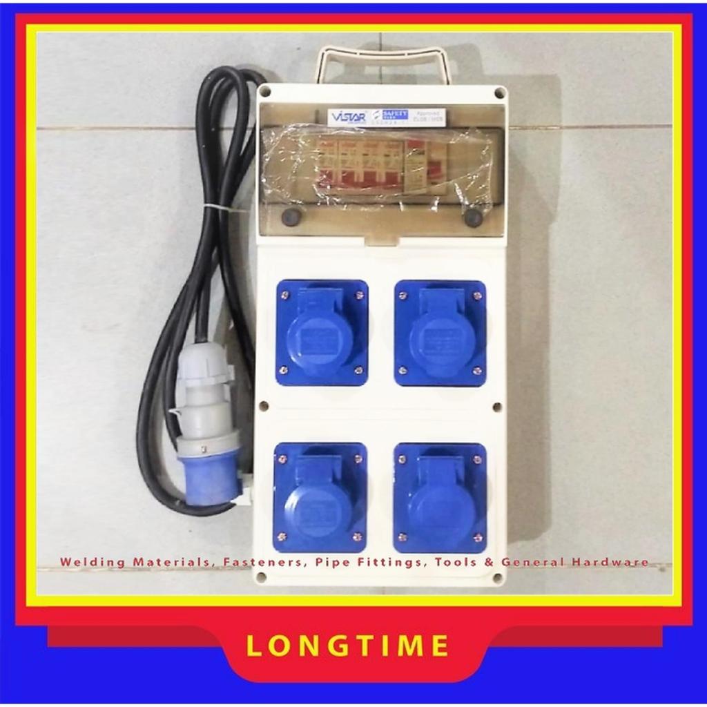 Jual Vistar 4 Way Industrial DB Box 220V Model 4601 ELCB-RCD 2P-40A ...