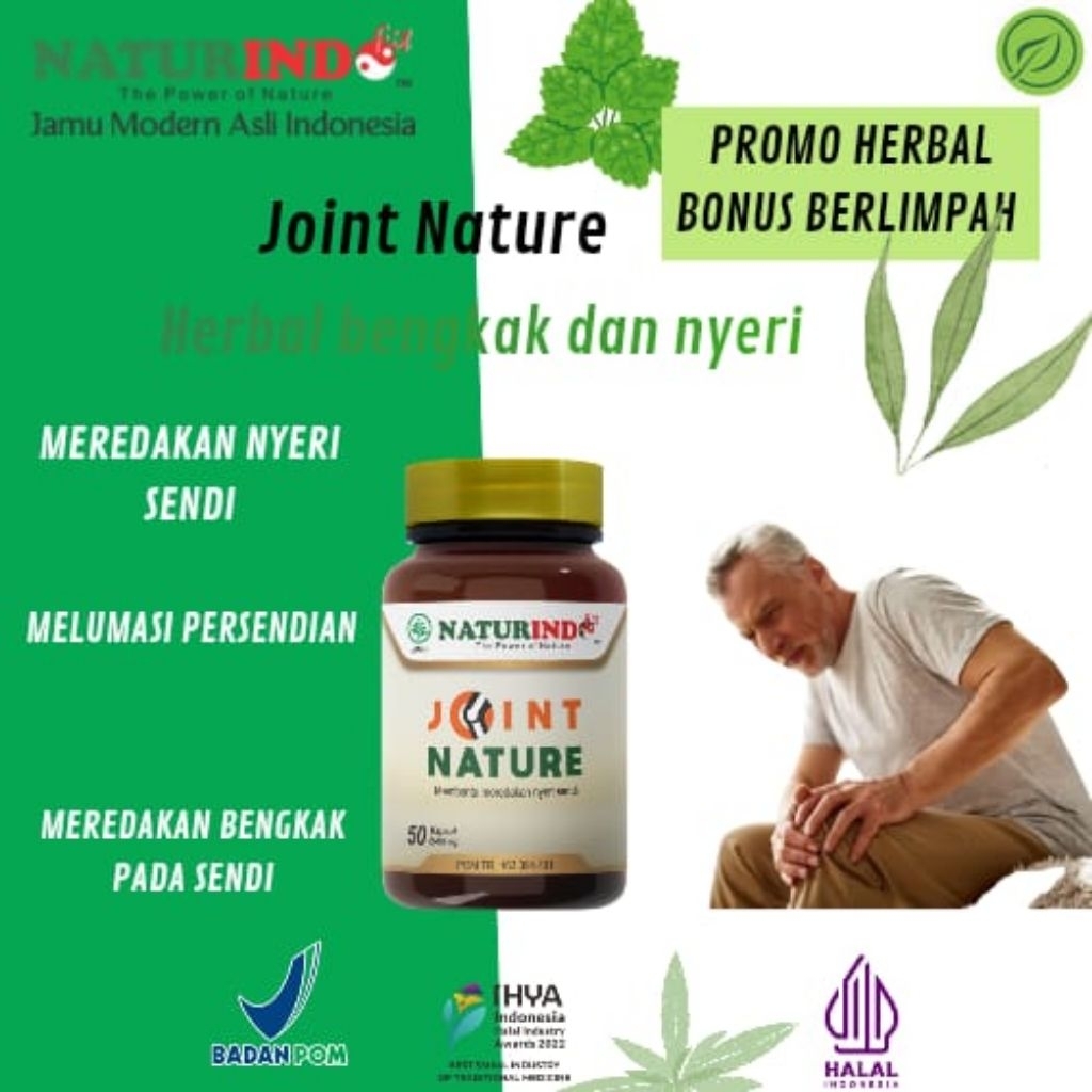 obat herbal nyeri sendi lutut JOINT NATURE • Obat Herbal Nyeri Sendi Lutut Tulang | Bantu Redakan Asam Urat & Reumatik | Perawatan Persendian Alami | BPOM