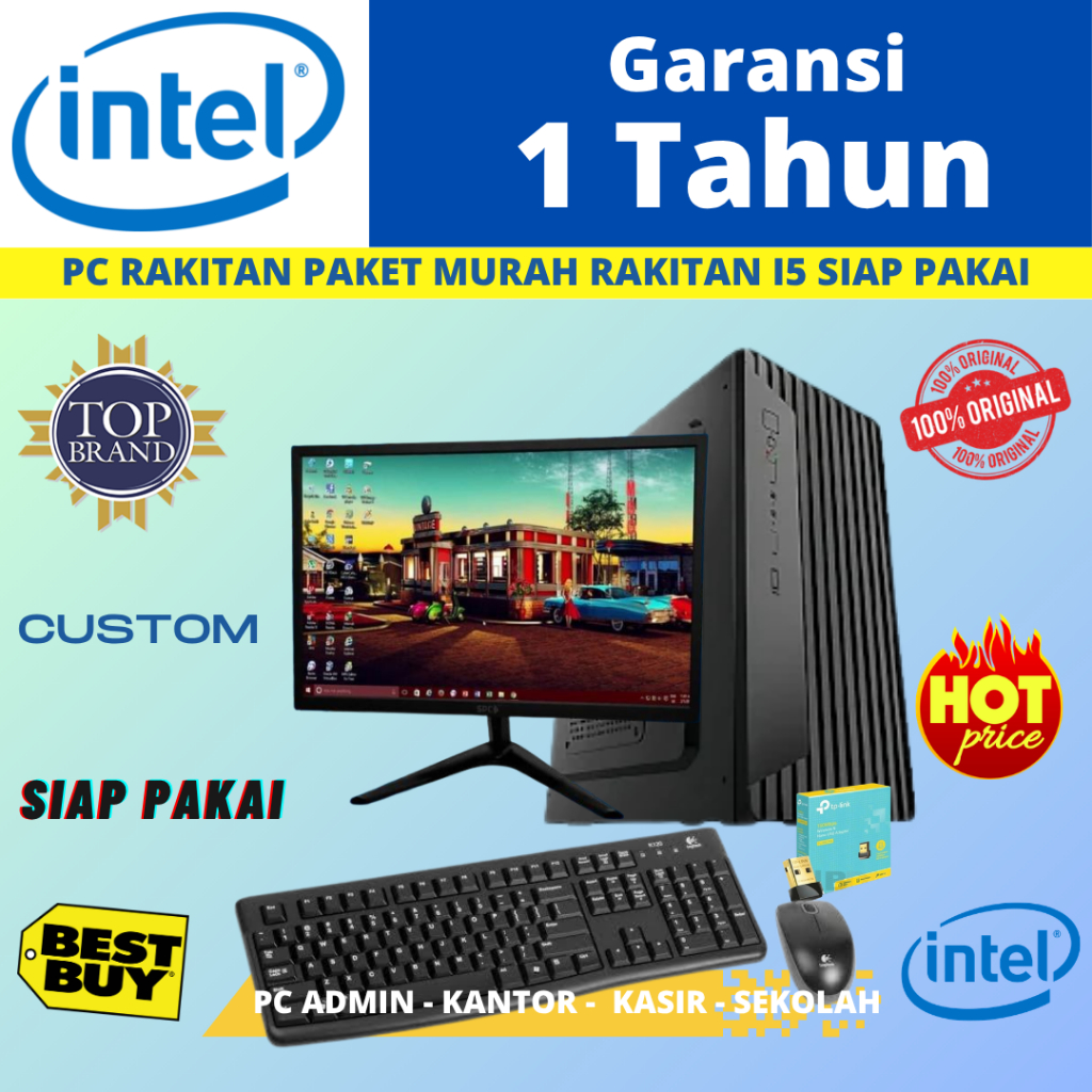 Jual Komputer Rakitan Komputer PC Rakitan Core i5 Paket Murah Full Set ...
