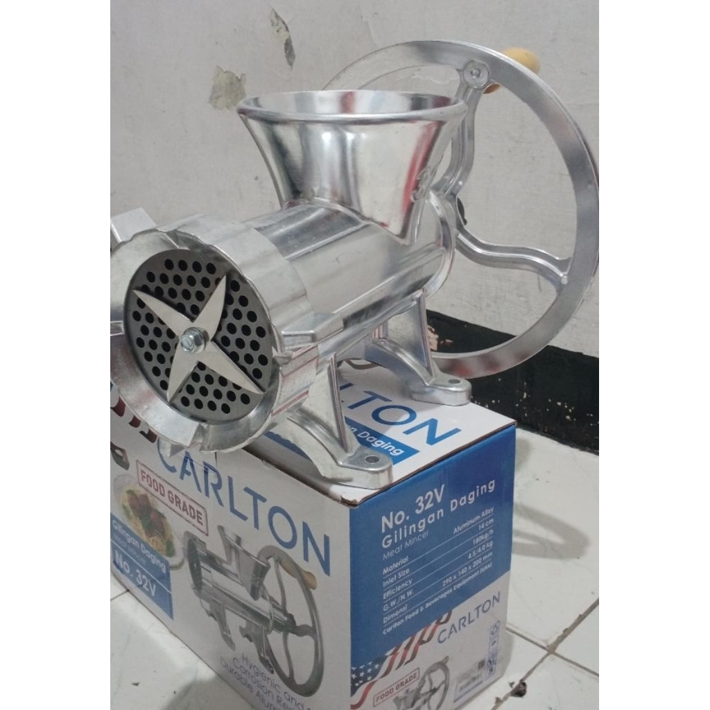 Jual mesin gilingan pelet manual no 32 anti karat / mesin giling pelet ...