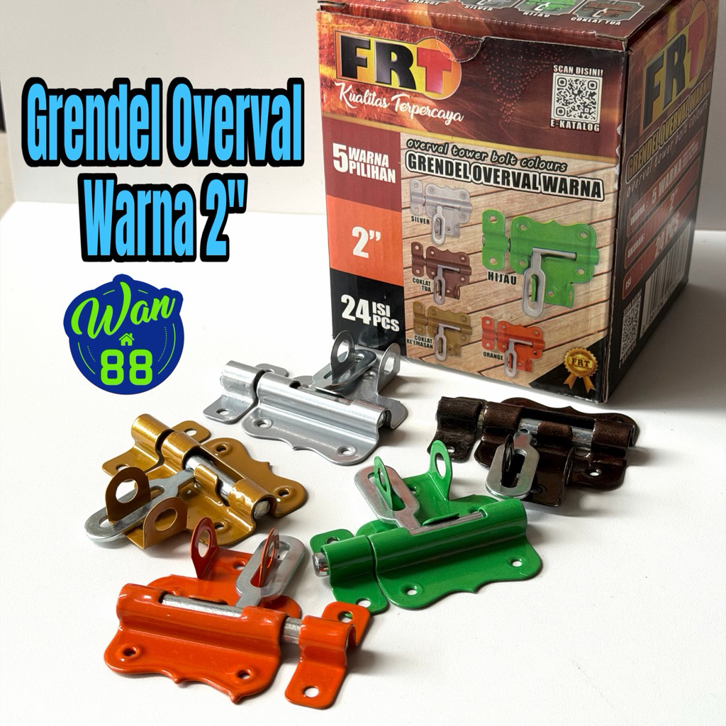 Jual Grendel Overval Warna 2” FRT harga per 1 pc | Shopee Indonesia