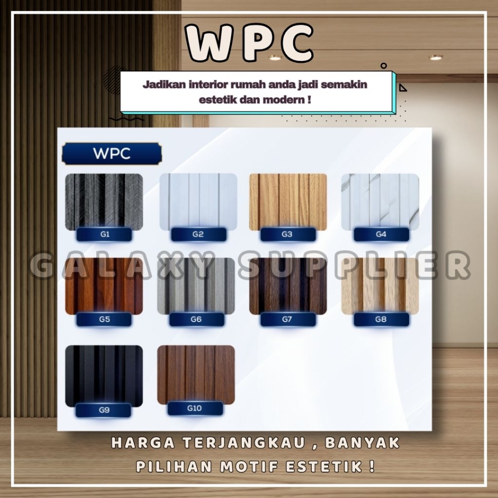 Jual PROMO ! WPC WALL PANEL PANJANG 2,95 METER ISI 10 PCS | Shopee ...