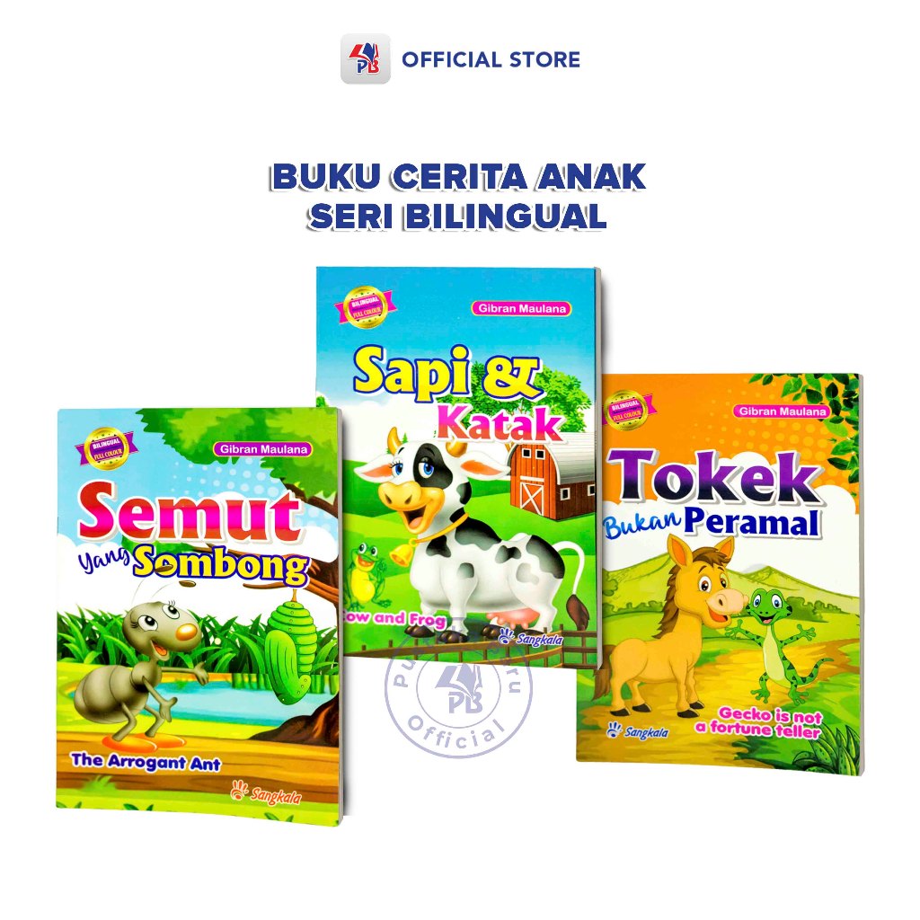 Jual Buku Cerita Anak Bergambar Bilingual Full Colour : Sapi & Katak ...