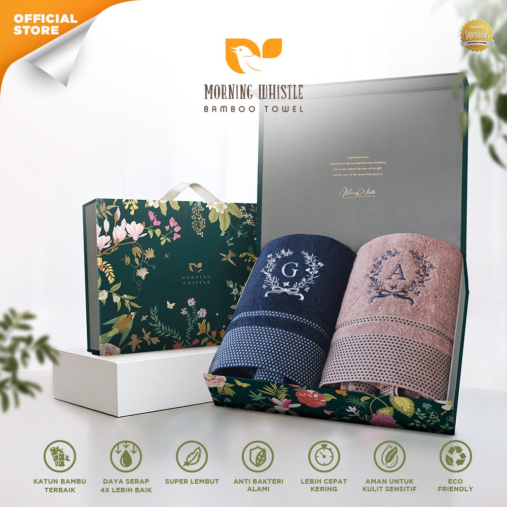 Morning Whistle - Alvero (Handuk Couple Set) / Handuk Seserahan / Kado Pernikahan / Souvenir / Hadiah / Gift / Hampers