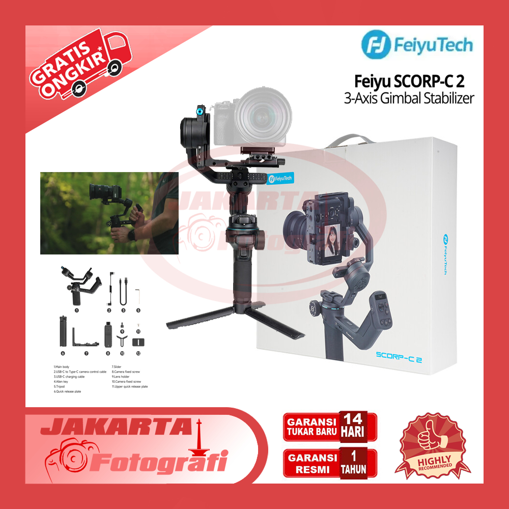 Jual Feiyu SCORP-C 2 3-Axis Gimbal Stabilizer SCORP C2 FEIYUTECH SCORP ...