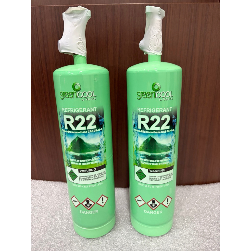 Jual freon Greencool R22A R22 kaleng 550gr freon kulkas freezer ...