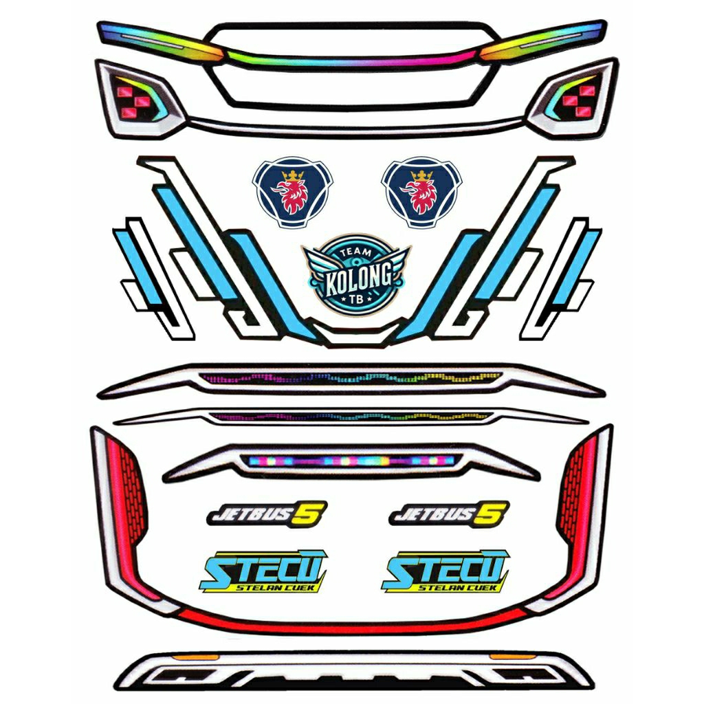 Jual Stiker Headlanp JB5 Bus RKC | Shopee Indonesia
