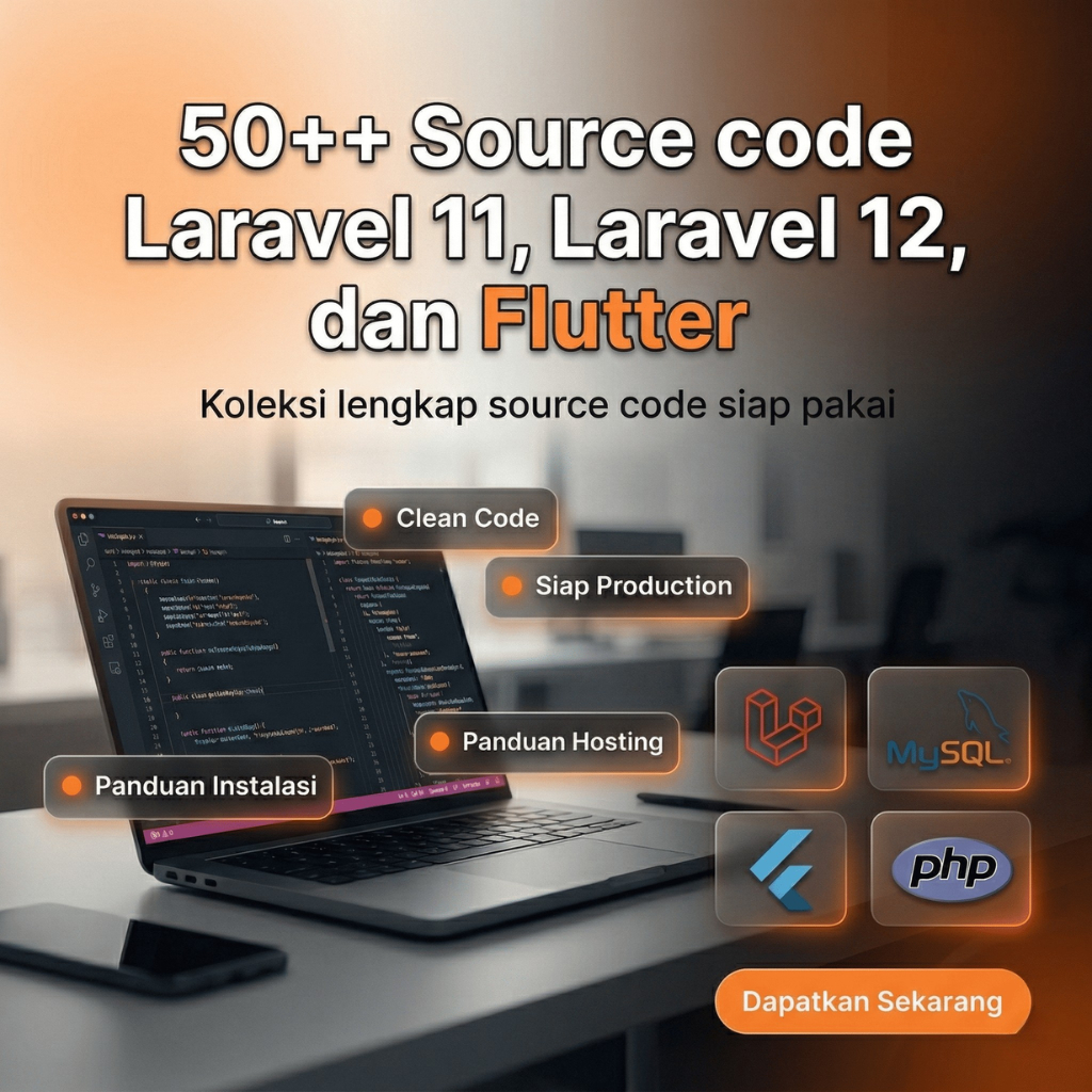 Jual 50++ Source Code Laravel 11, Laravel 12, Flutter | Shopee Indonesia