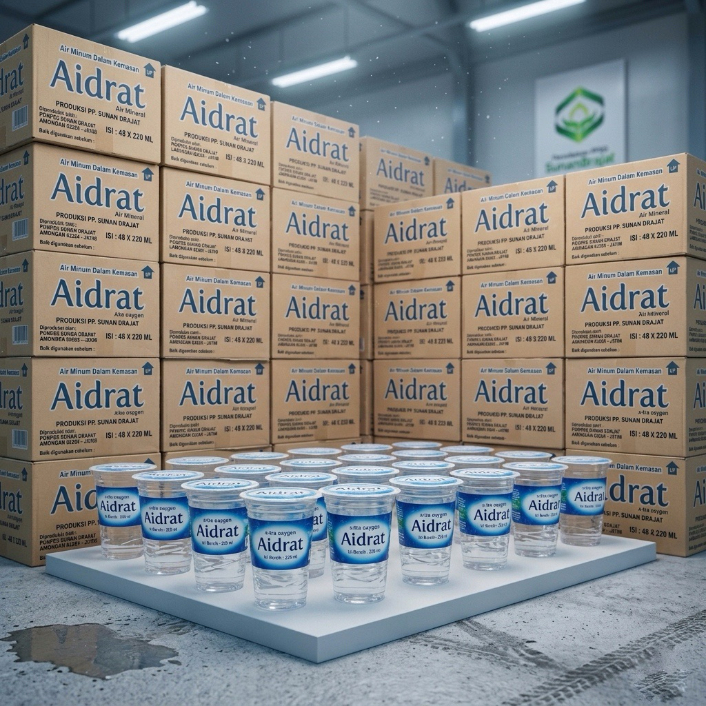 Jual AIDRAT Satu Dus Cup 220ml -Air Mineral Alami Kemurnian Tinggi High ...