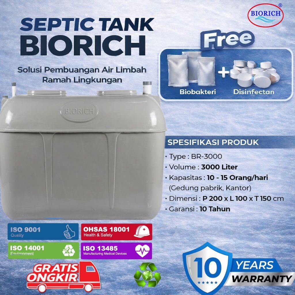 Jual Septic Tank Bio, SepticTank BioRich, Spiteng BioTank, Septik Tank ...