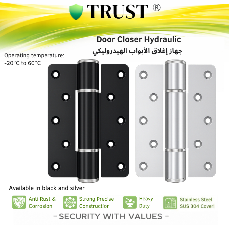 Jual TRUST Engsel Pintu Otomatis Hydraulic Door Closer Adjustable Speed ...