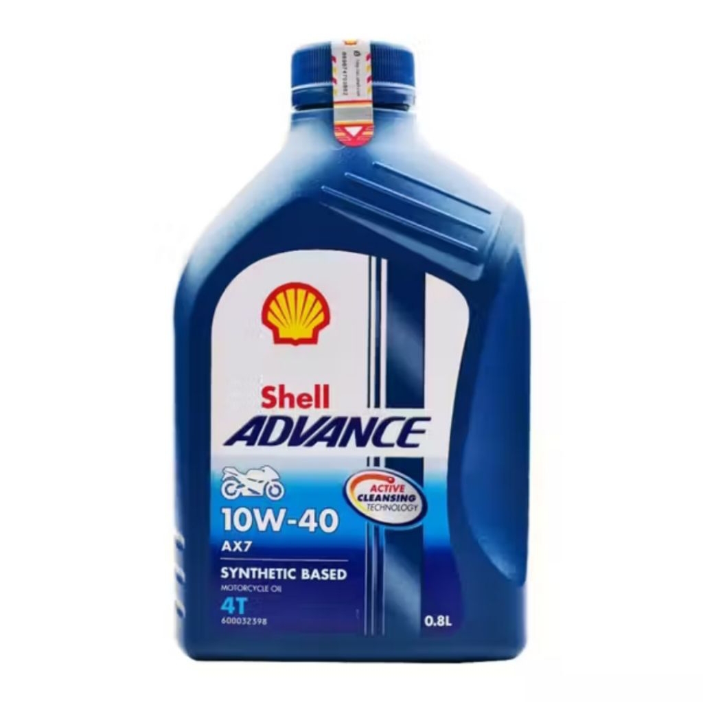 Jual Oli Motor Shell Advance AX7 4T 10W-40 800ml Oil Mesin Motor Bebek ...