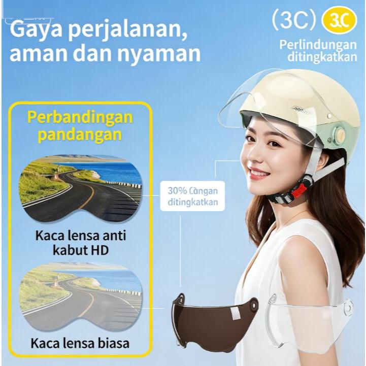 Jual Helm Listrik SNI Certified untuk WANITA - Desain Fashion Anti ...