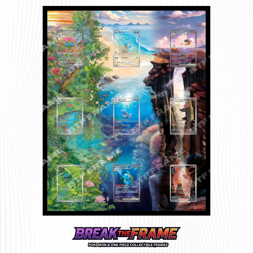 Jual Connecting Art Frame Pokemon TCG - Trio Kanto 151 Series - Frame ...