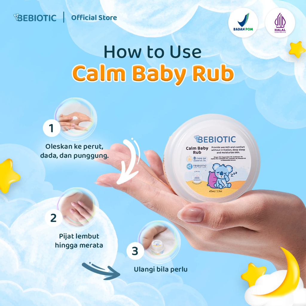 Jual Bebiotic Calm Baby Rub 45ml - Cream Krim Bayi Diformulasikan ...