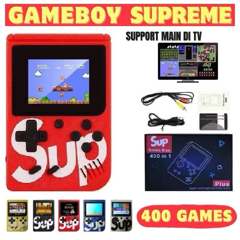 Jual Game Boy Mini SUP LCD 3inch 400in1 / 500in1 Gamebot Box Permainan ...