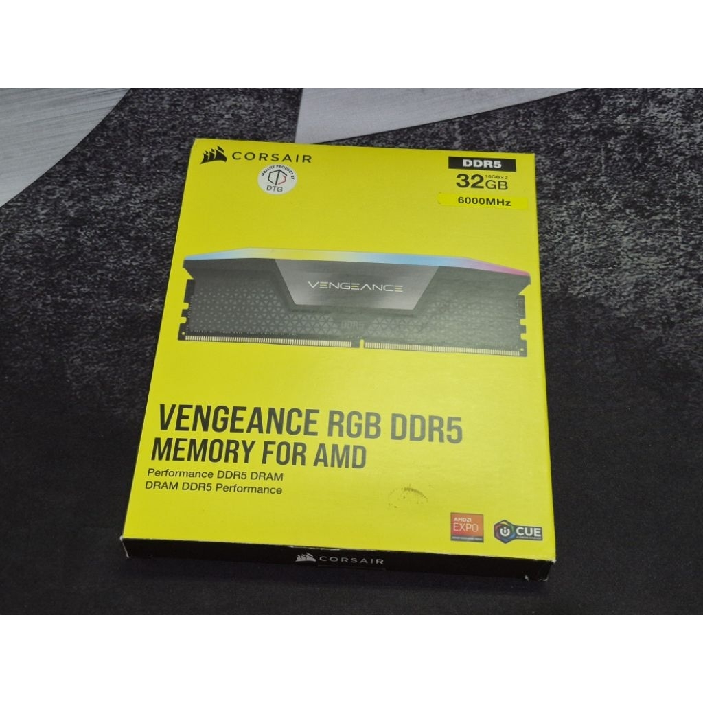 Jual Memory RAM DDR5 Corsair Vengeance RGB 32GB (2x16GB) 6000MHz ...