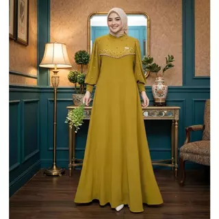 Vioni Dress Crinkle Airflow Premium Akses Mutiara Dres Kondangan Terbaru 2026