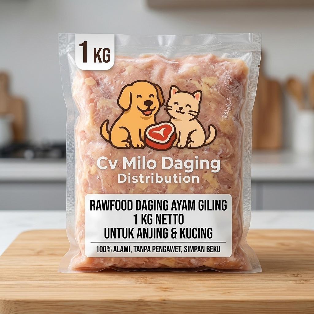 Jual Raw Food Ayam Giling 1 Kg BARF Diet Makanan Anjing Kucing Daging ...