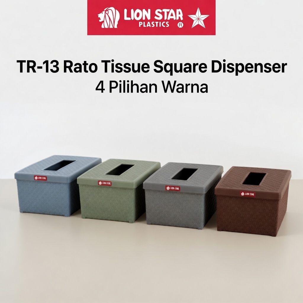 Jual Lion Star TR-13 Rato Square Tissue Dispenser Tempat Tisu Plastik ...