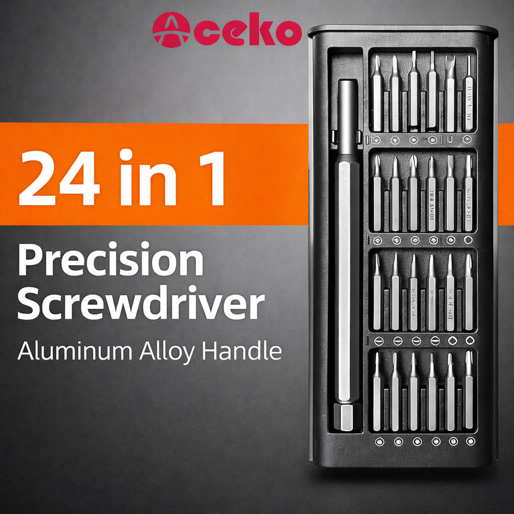 Jual Aceko Obeng Set 24in1 Magnet S2 Steel Presisi Tool Kit HP Laptop ...