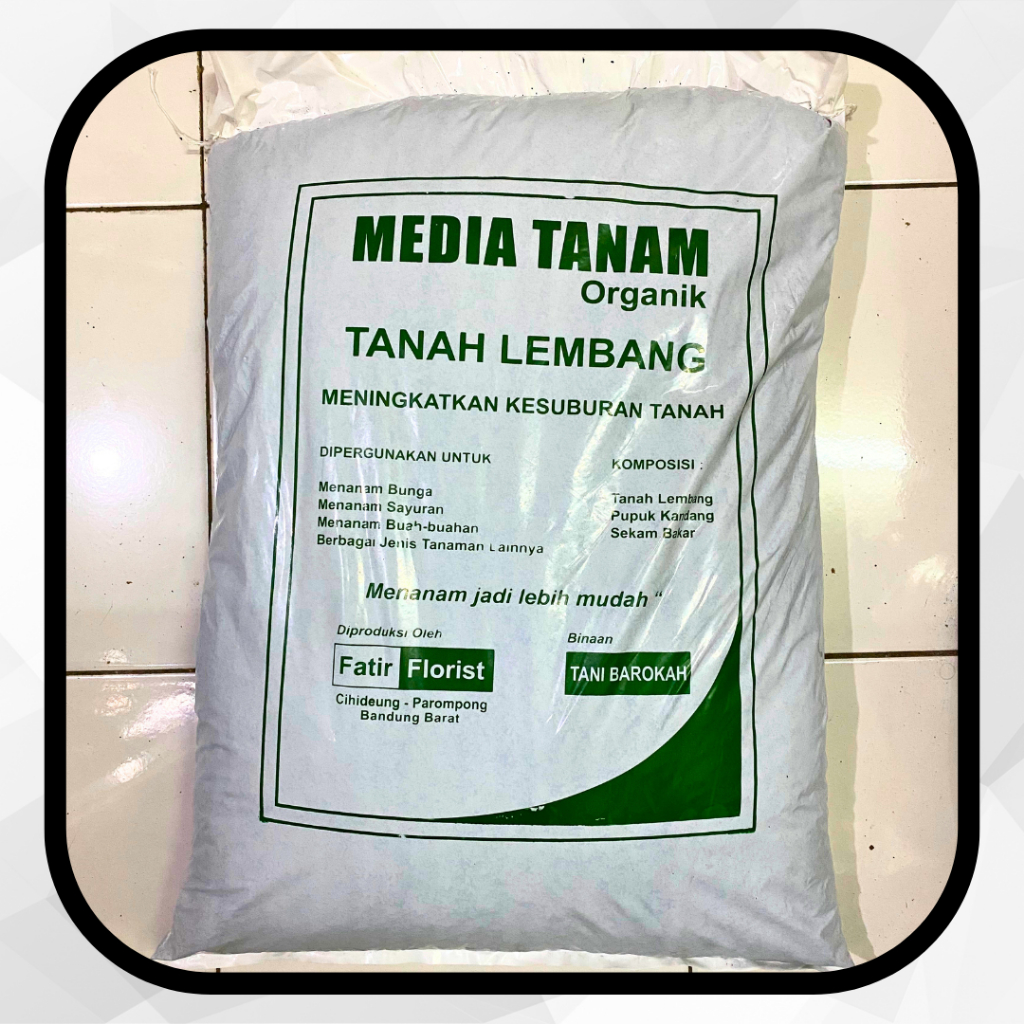 - INSTAN - Media Tanam Organik 1 Karung Tanah Lembang Plus Pupuk Kandang + Sekam Bakar