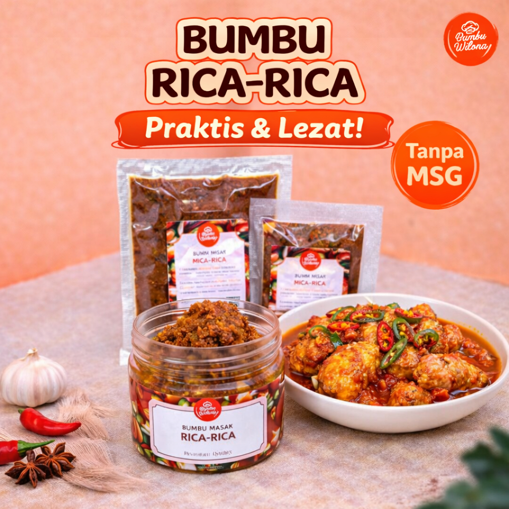 Jual BUMBU RICA-RICA | BUMBU MASAK MURNI FRESH HOMEMADE PREMIUM NON MSG ...